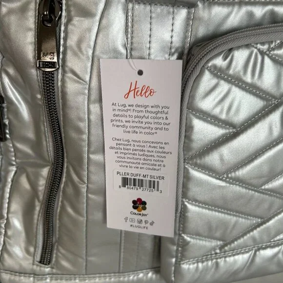 Lug Propeller 2 Overnight Travel Bag Metallic Silver Overnight/Weekender Bag - Picture 16 of 16